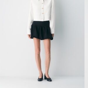 Aritzia Ivory Jacket and Ebony Skirt Ensemble